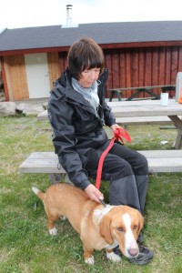 Jenny Håkonsen og hunden Marte hadde det også trivelig på kurset.