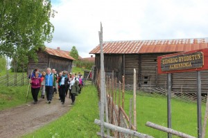 Det var også tid for en tur innom Eidskog bygdetun Almenninga på lørdagens pilegrimstur.