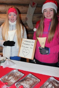  Aurora Sørli Grande (t.v.) og Hannah Rønning Fjeld gikk tidlig tomt for de smakfulle karamellene.