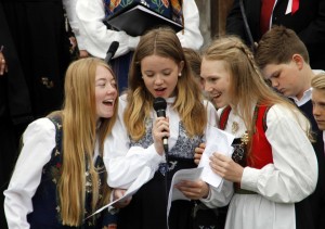 Aurora Sørli Grande, Synne Marie Svendsrud og Tora Torkelsdatter Strøm var tre av hovedtalerne for dagen.